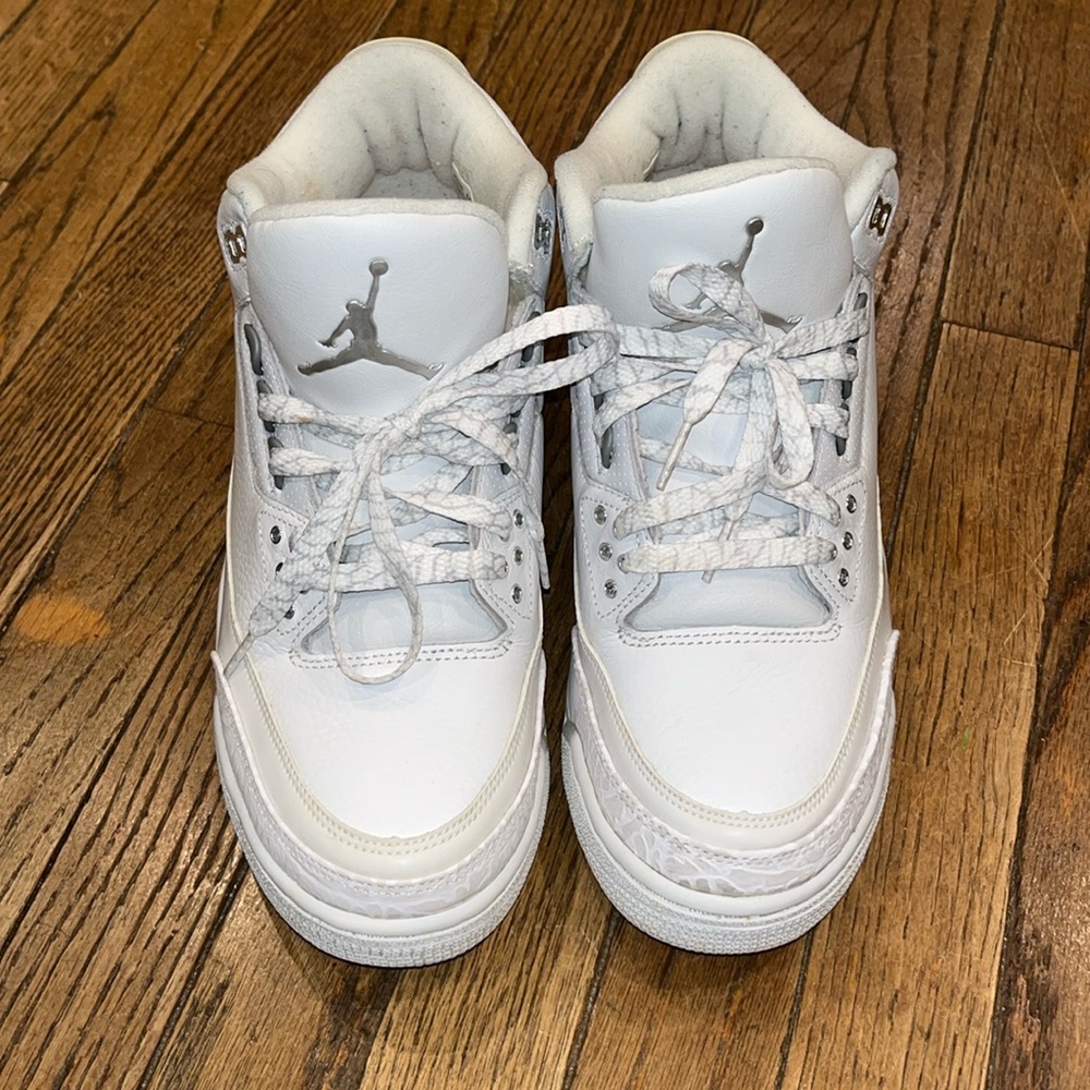 Nike Air Jordan 3 Retro Pure $ all white 2007 size 9.5 Worn less than 10 times🔥